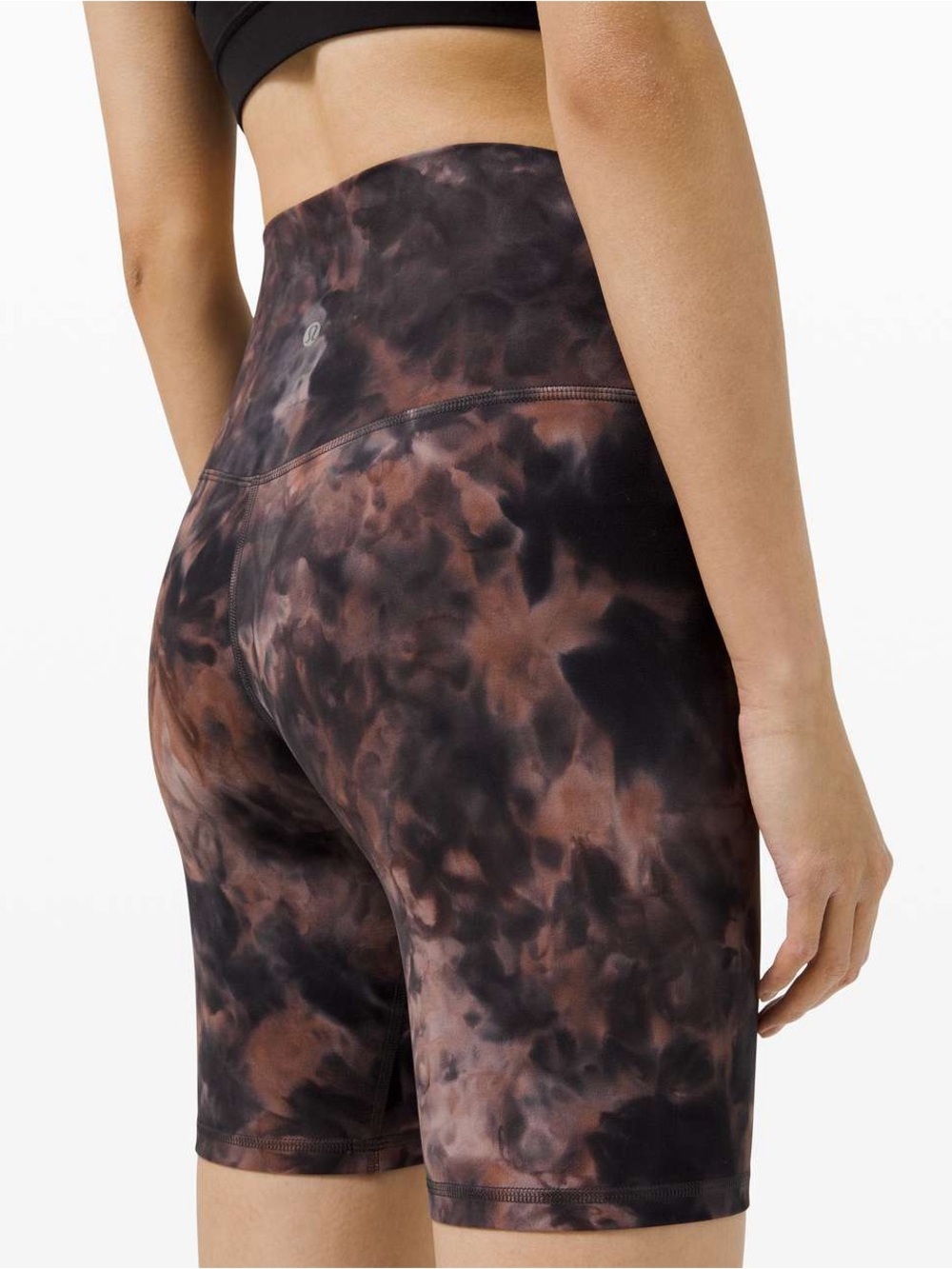 Lululemon Align Short 8" in Diamond Dye Graphite Grey Pink Pastel Size 6